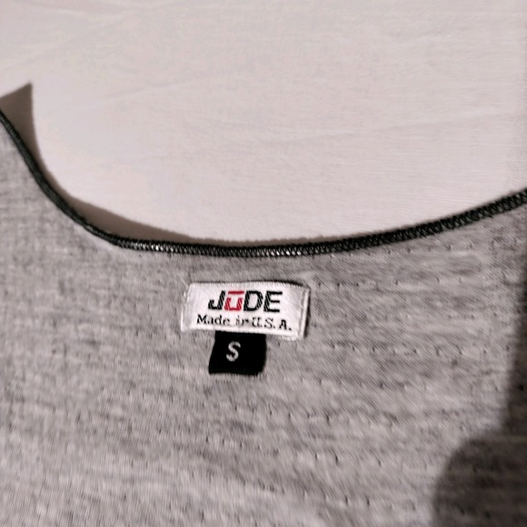 Vintage Jude Tank Top Gray Striped Shirt Womens Small Made in USA - Picture 15 of 16